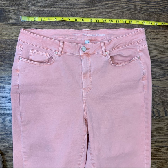 Addition Elle Pink Pastel Slim Leg Jeans - Picture 8 of 10